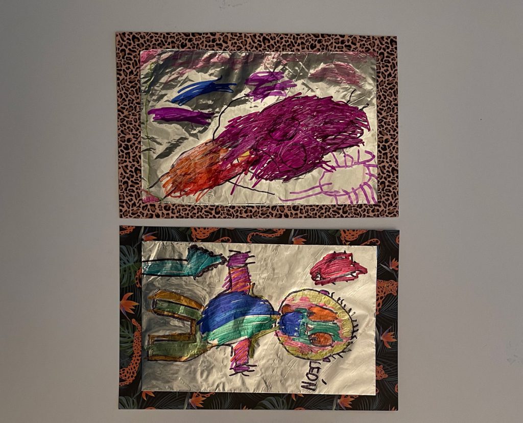 Autorretrato papel alusa foil