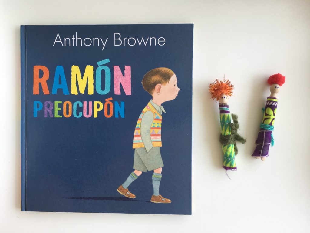 Muñecos quitapesares inspirados en el Libro “Ramón preocupón“ de Anthony Browne